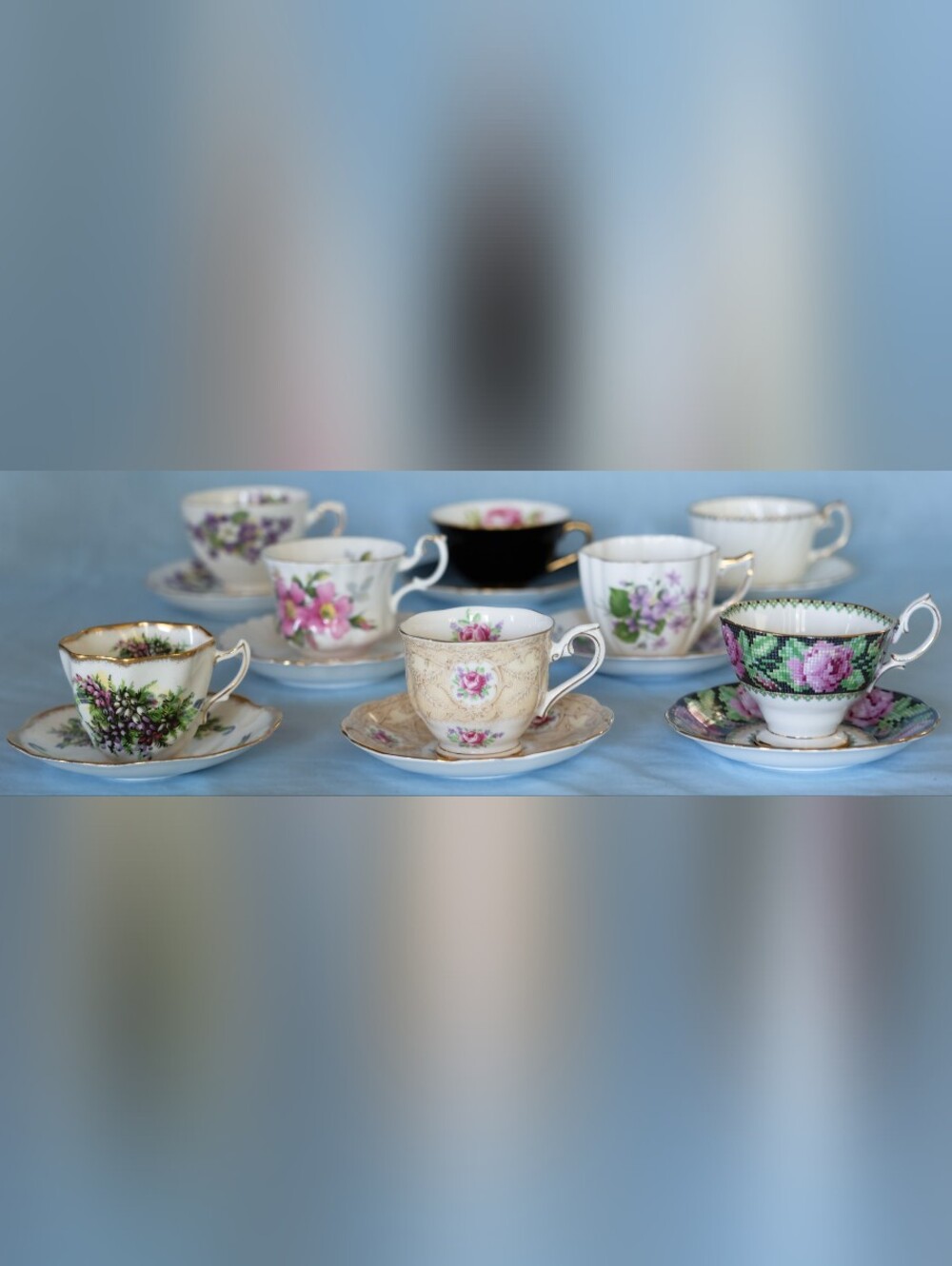 Beautiful, Vintage Assorted Cup And Saucers Made In England!